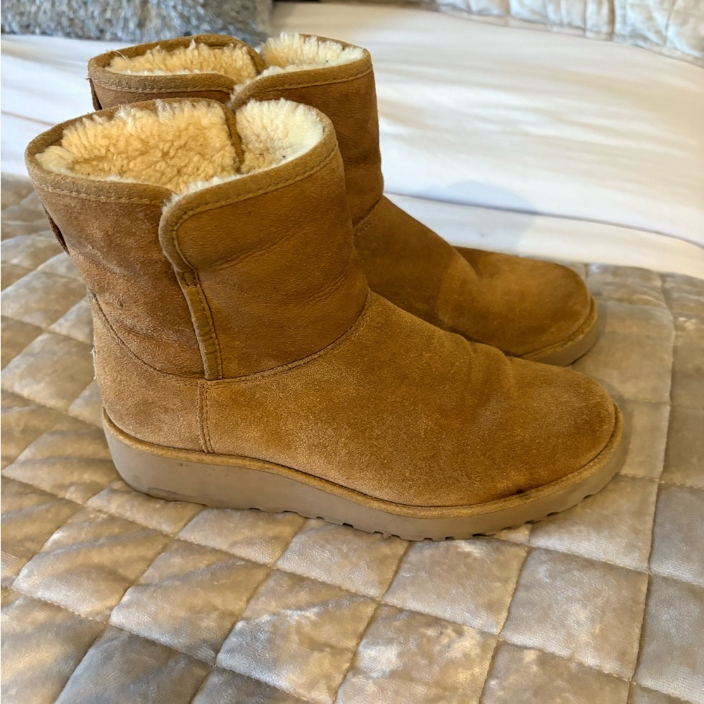 UGG Tan Suede Ankle Boots